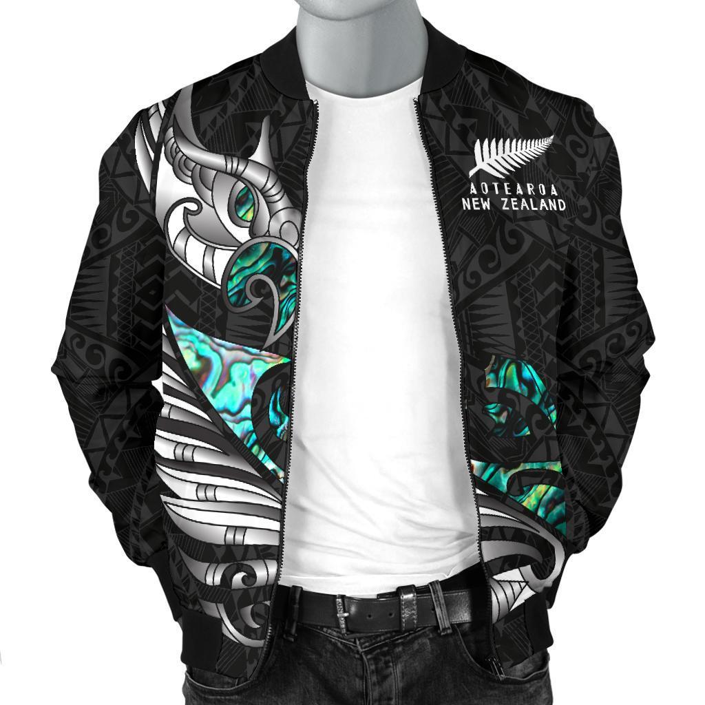 new-zealand-bomber-jacket-for-men-manaia-paua-fern-wing-white