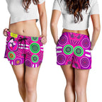 Shorts Women - Aboriginal Family With Dot Painting art - Vibe Hoodie