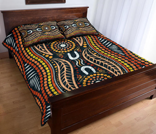aboriginal-quilt-bed-set-indigenous-dot-painting