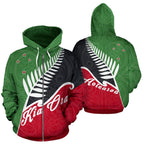 kia-ora-new-zealand-with-silver-fern-zip-hoodie-green