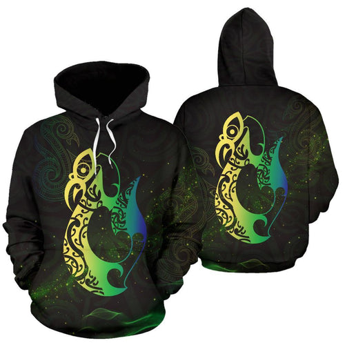 light-maori-manaia-new-zealand-hoodie-green