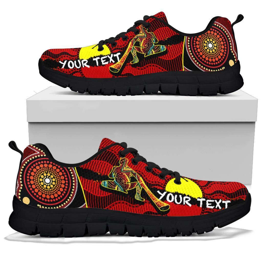 custom-sneakers-australia-aboriginal-dots-with-didgeridoo-black