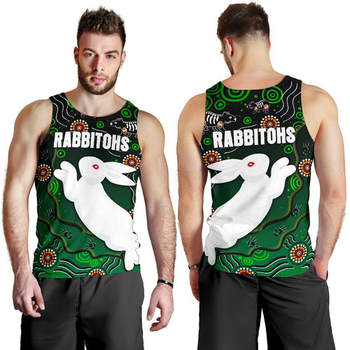 combo-men-tank-top-and-men-short-rabbitohs-simple-indigenous