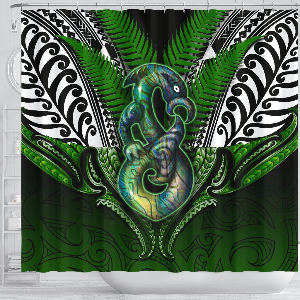 manaia-mythology-shower-curtain-silver-fern-maori-tattoo