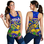 Eels Indigenous Special Women Racerback Tank Version Gold - Vibe Hoodie
