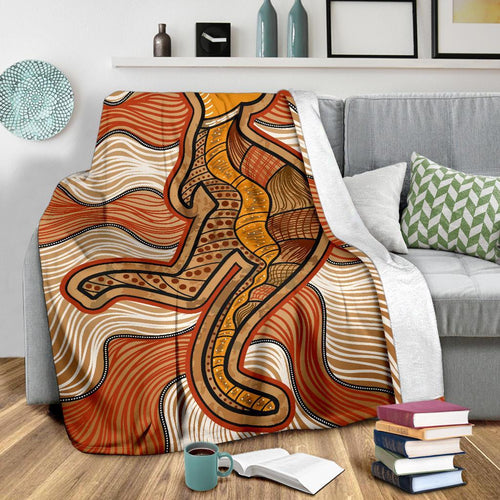aboriginal-premium-blanket-indigenous-kangaroo-vintage-stye