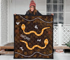 aboriginal-premium-quilt-indigenous-snake-hand-brown-color-1