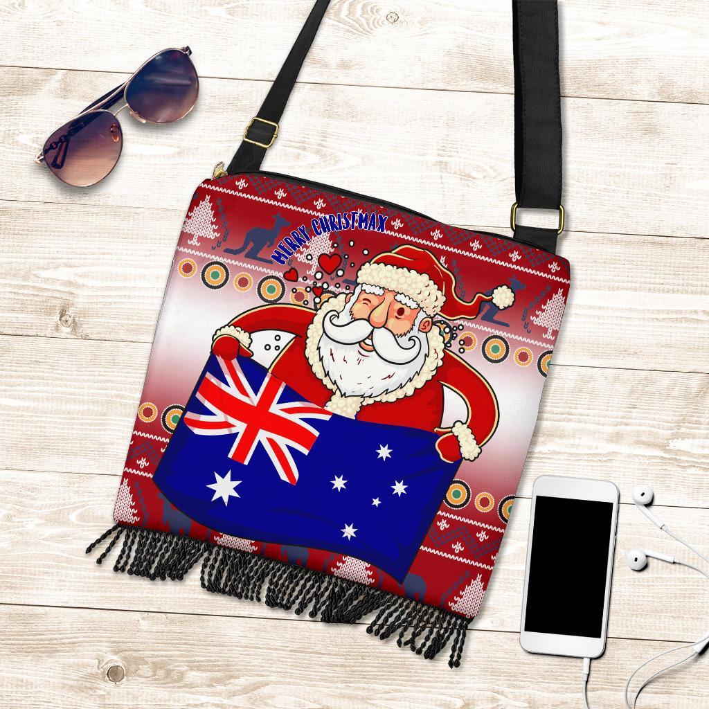 christmas-boho-handbag-australia-santa-claus-hold-the-flag-red