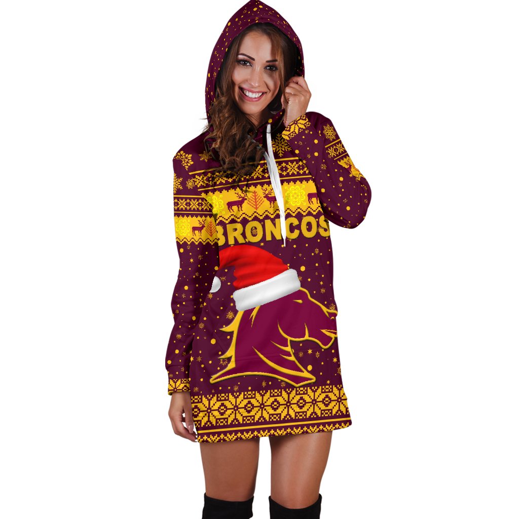 brisbane-women-hoodie-dress-broncos-christmas-unique-vibes-maroon
