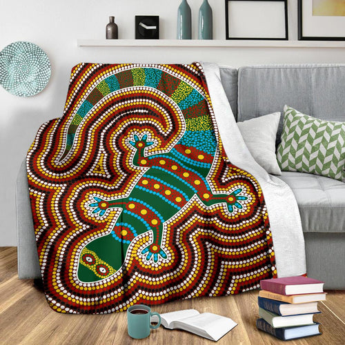 aboriginal-premium-blanket-lizard-dot-painting-patterns