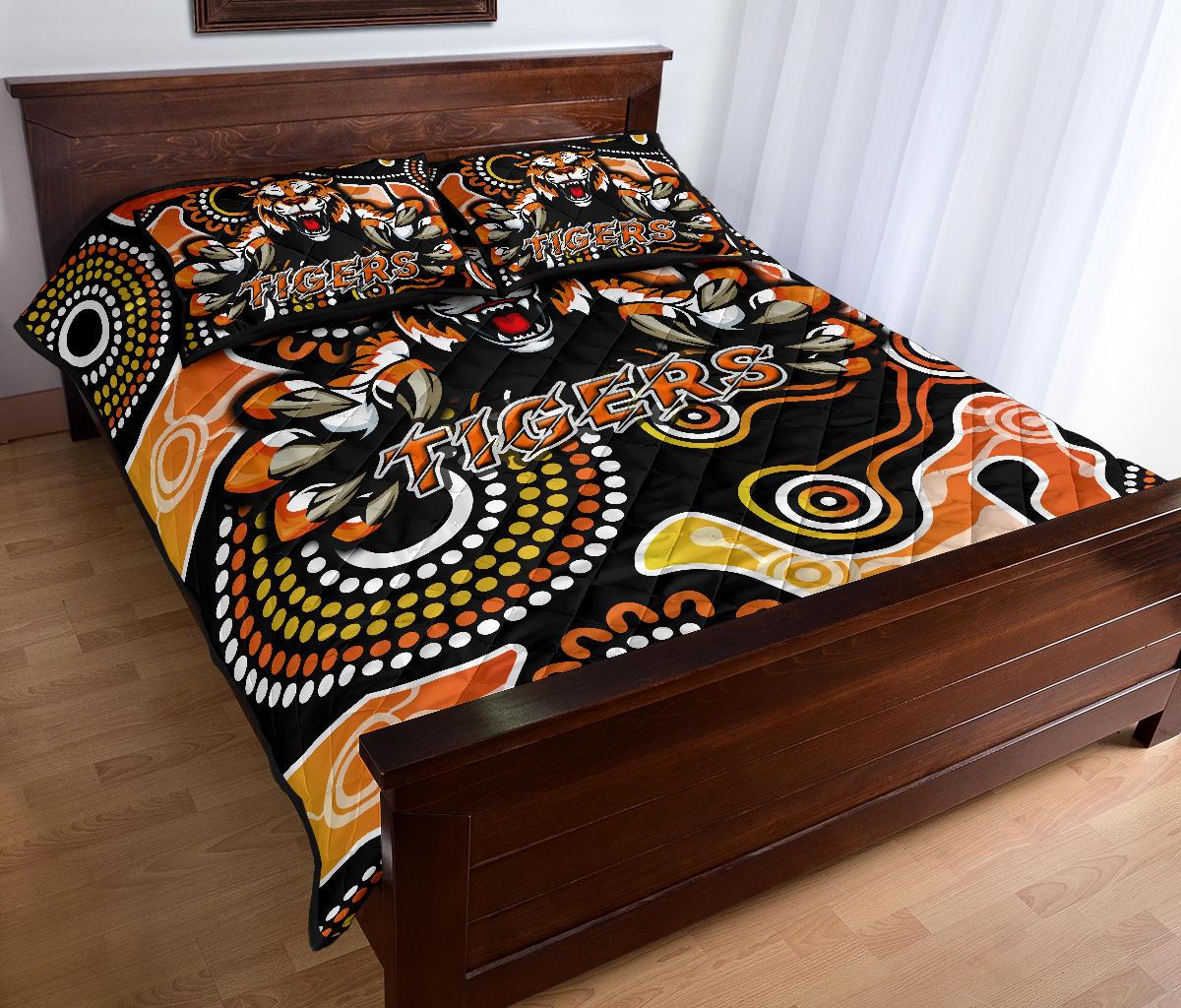 wests-quilt-bed-set-rugby-tigers-indigenous