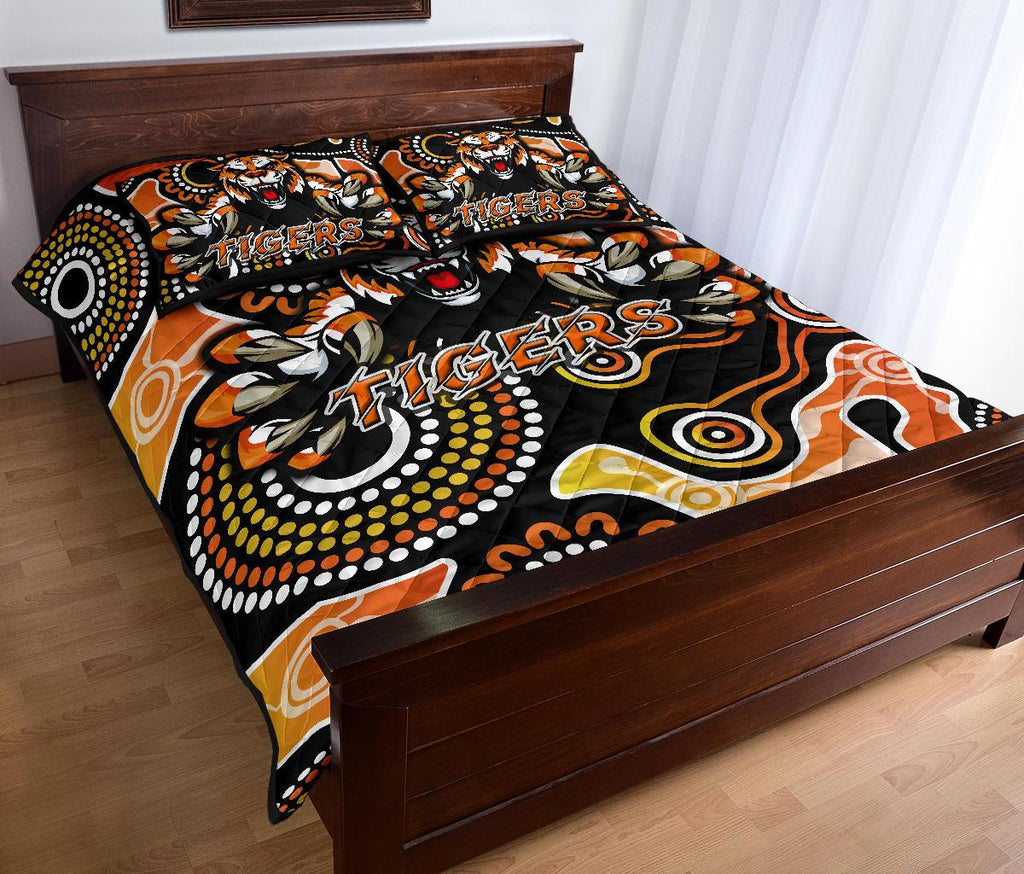 wests-quilt-bed-set-rugby-tigers-indigenous