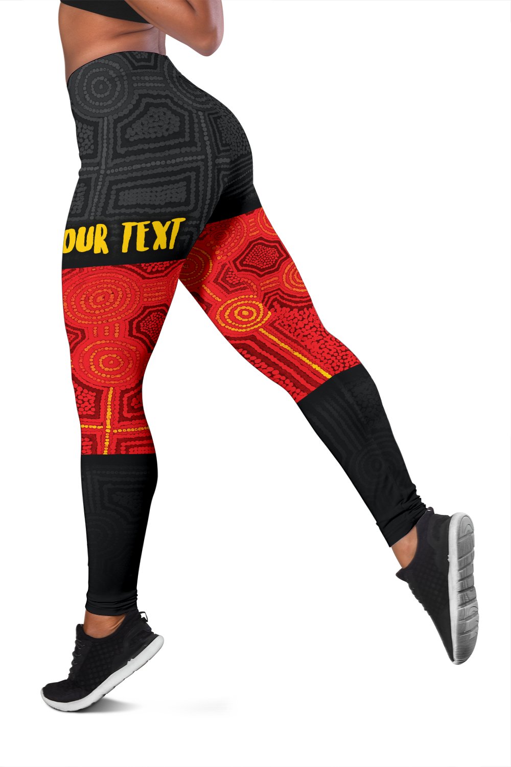 personalised-aboriginal-womens-leggings-aussie-indigenous-flag