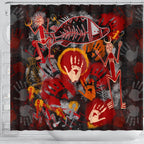 aboriginal-shower-curtain-indigenous-fish-hand-art