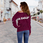 Warringah Women's Off Shoulder Sweater Sea Eagles Original - Vibe Hoodie