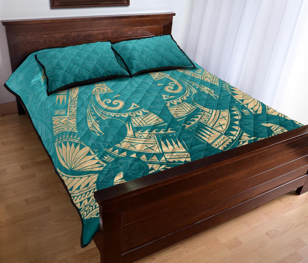 new-zealand-maori-hei-matau-tattoo-quilt-bed-set