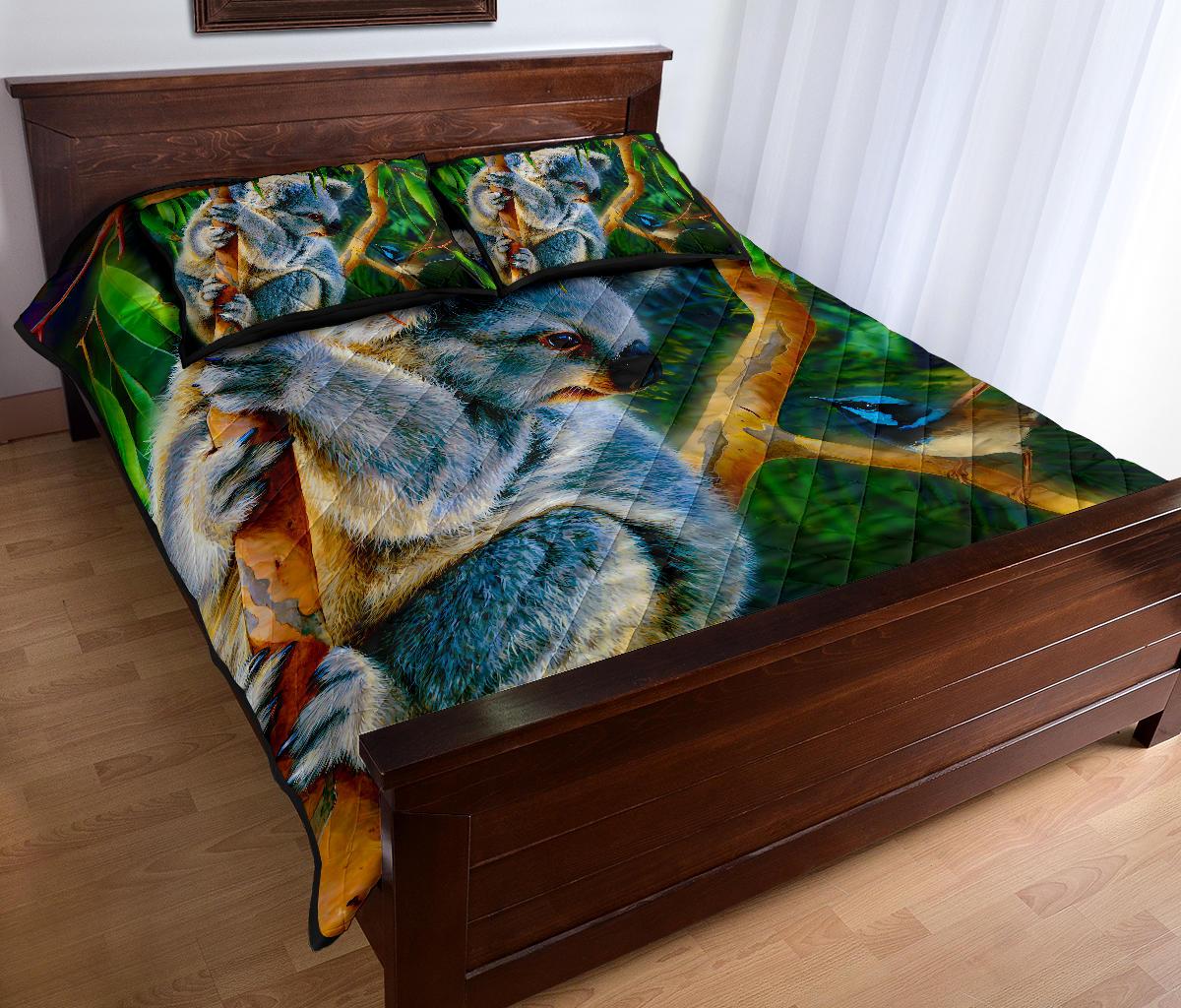 quilt-set-cover-3d-koala-quilt-bed-set-koala-aussie-greeting