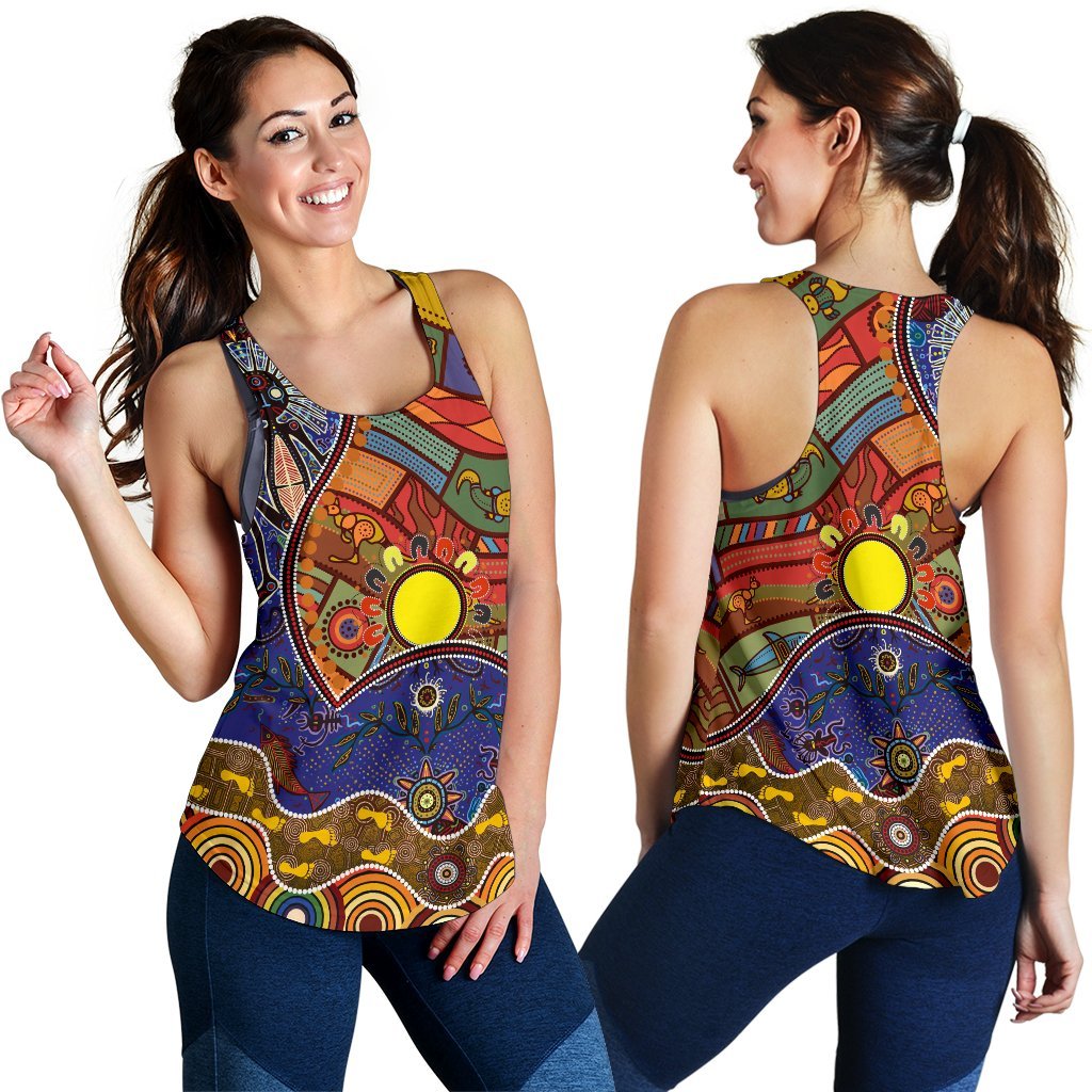 Racerback Tanks- Shaman People and Animals - Vibe Hoodie