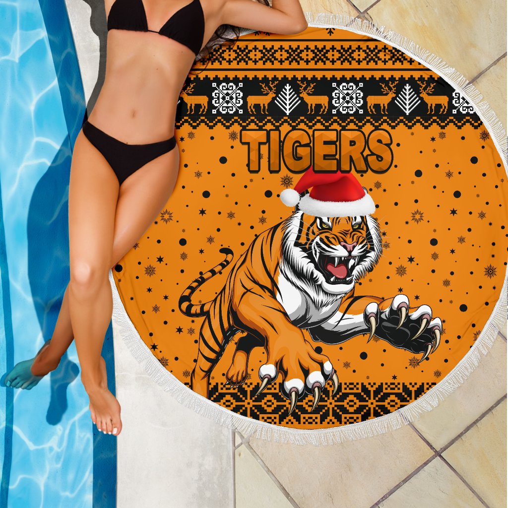 wests-christmas-beach-blanket-tigers-unique-vibes-orange