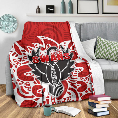 sydney-premium-blanket-simple-indigenous-swans