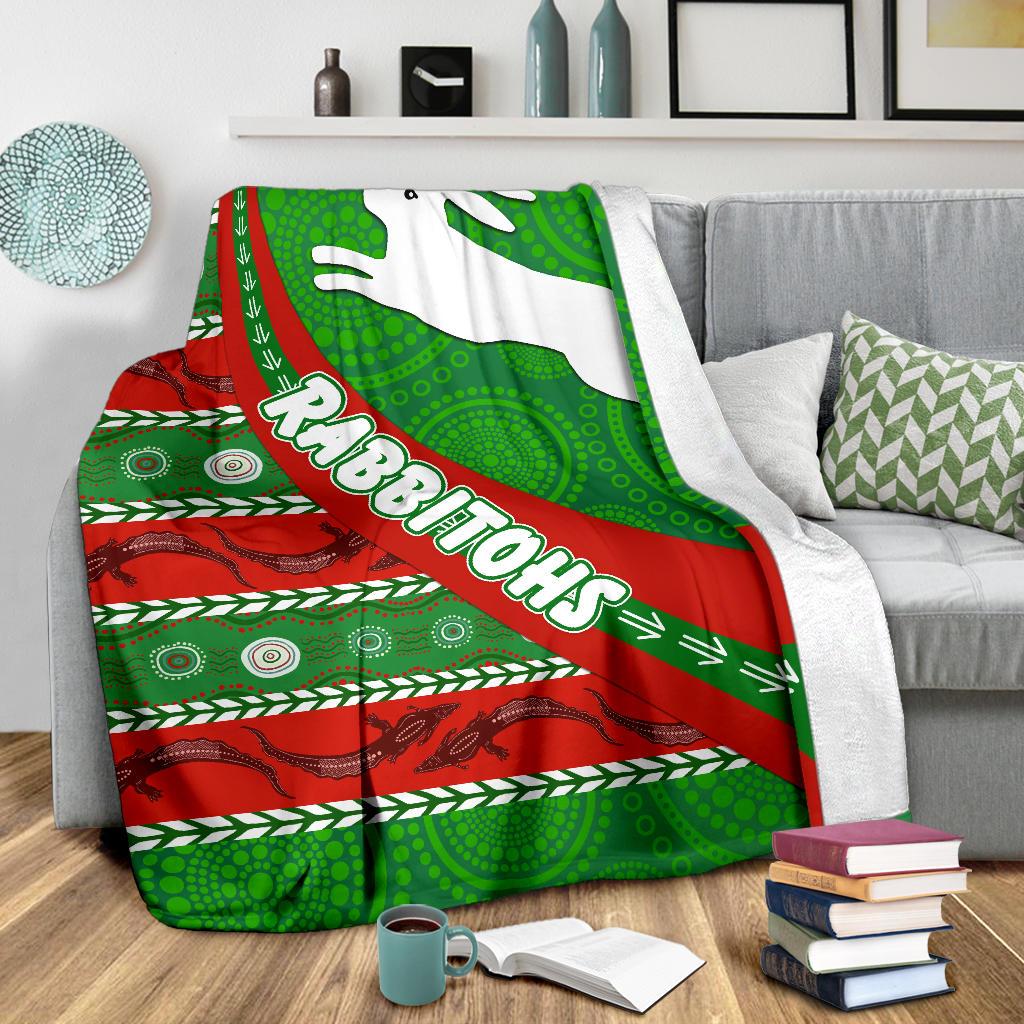 south-sydney-rabbitohs-aboriginal-premium-blanket-victorian-vibes