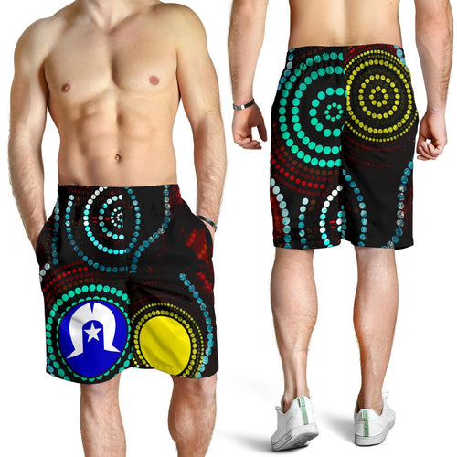 aboriginal-shorts-aboriginal-dot-painting-flag-1