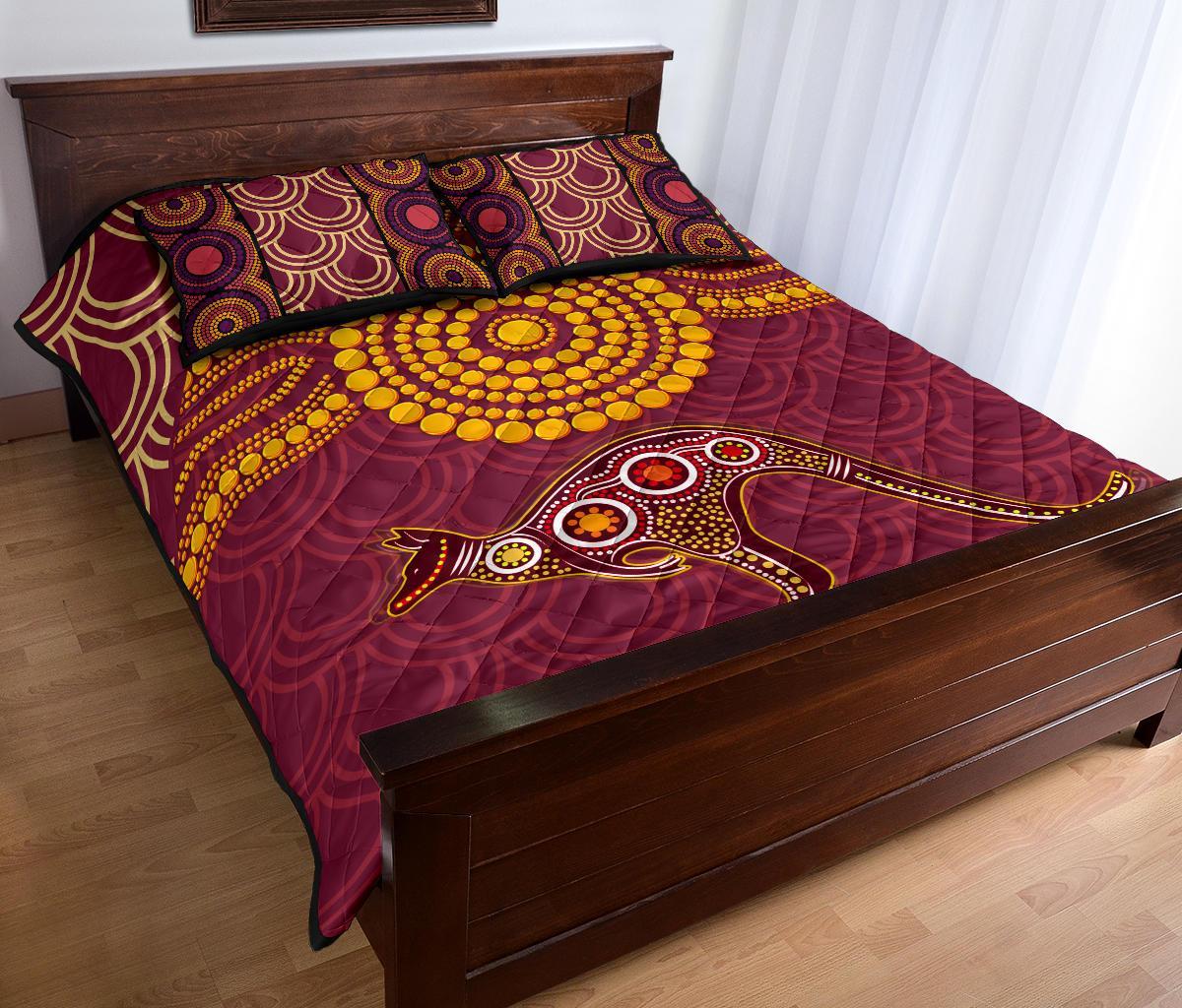 aboriginal-quilt-bed-set-aboriginal-kangaroo