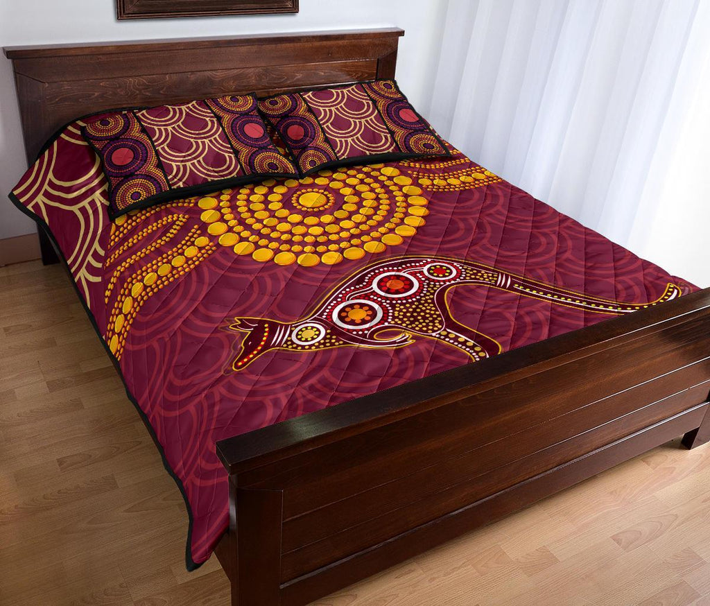 aboriginal-quilt-bed-set-aboriginal-kangaroo