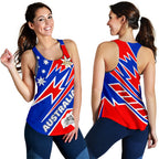 Racerback Tanks - Australia Flag Color And Coat Of - Vibe Hoodie