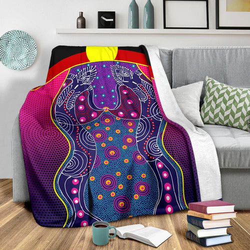 premium-blanket-aboriginal-sublimation-dot-pattern-style-violet