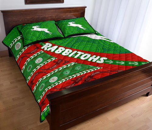 south-sydney-rabbitohs-aboriginal-quilt-bed-set-victorian-vibes