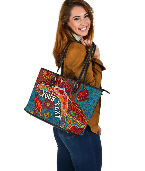 aboriginal-personalised-large-leather-tote-bag-indigenous-boomerang