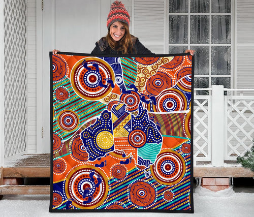aboriginal-premium-quilt-australian-map-dot-painting