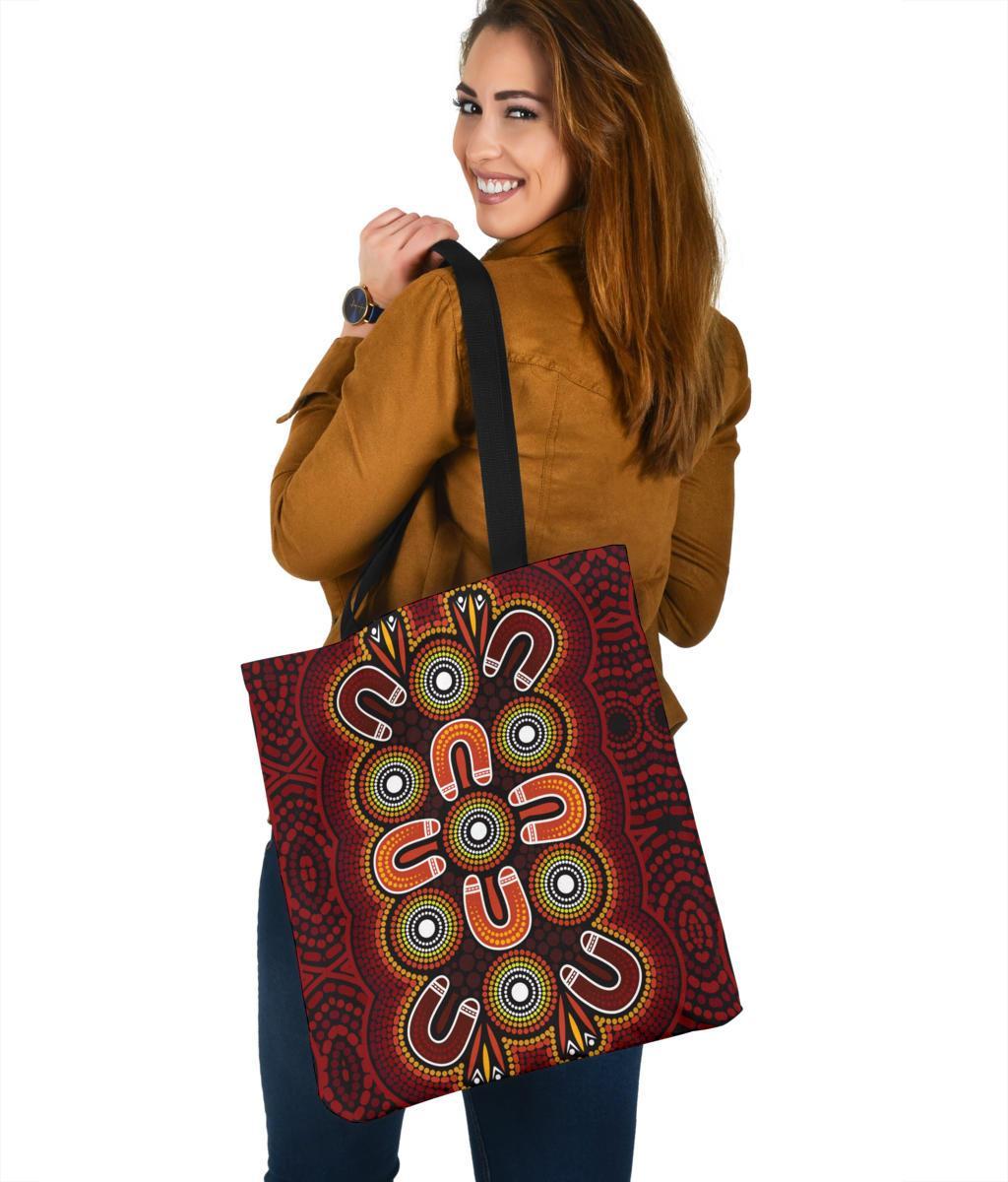 aboriginal-tote-bags-aboriginal-dot-painting-flowers-style
