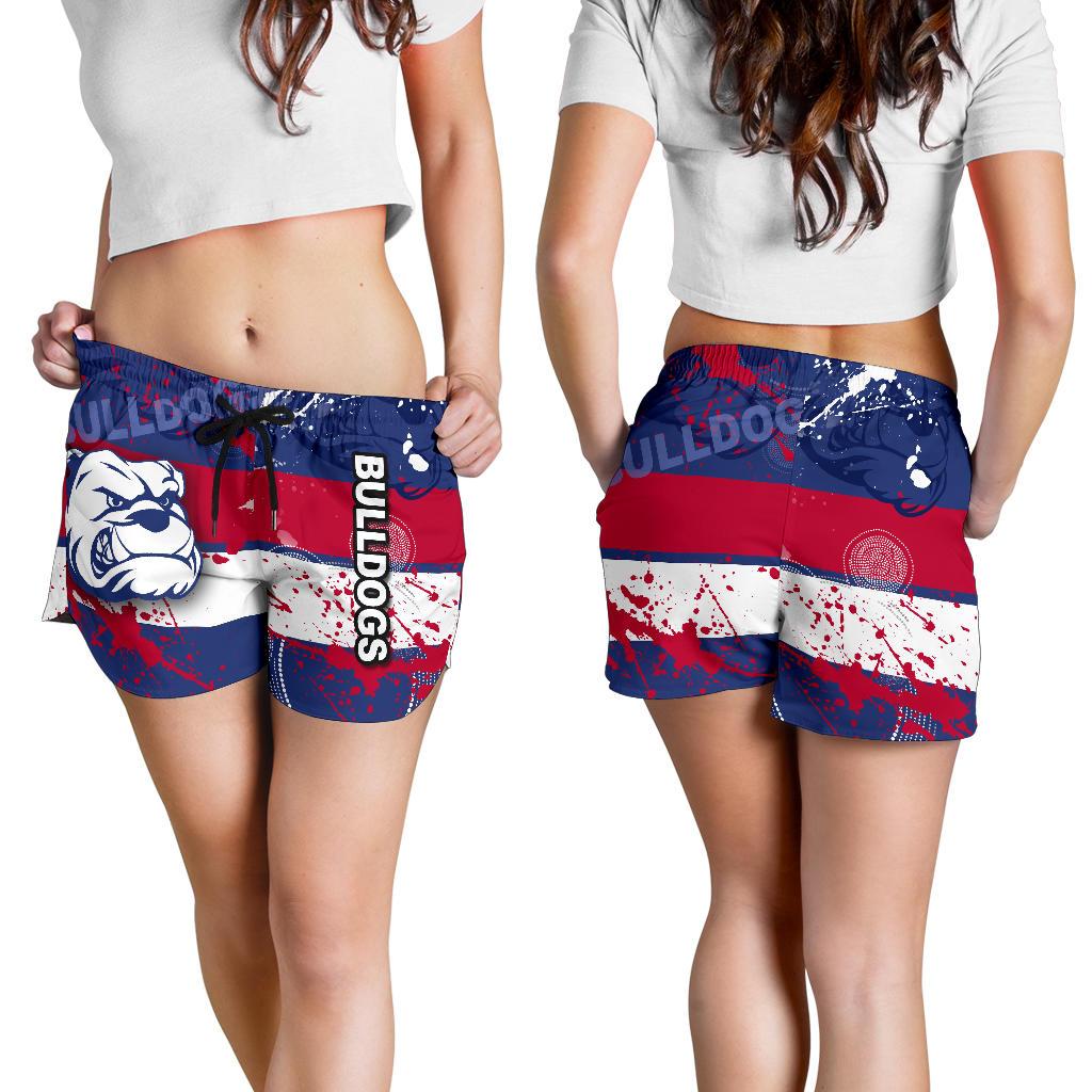 Western Bulldogs All Over Print Women's Shorts - Vibe Hoodie