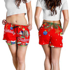Christmas Women's Shorts Red - Merry Christmas - Vibe Hoodie