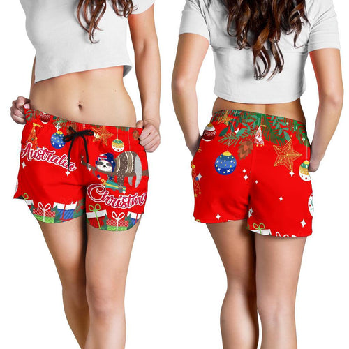 Christmas Women's Shorts Red - Merry Christmas - Vibe Hoodie