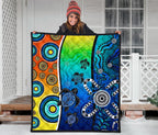 aboriginal-premium-quilt-indigenous-turtle-dot-painting-art
