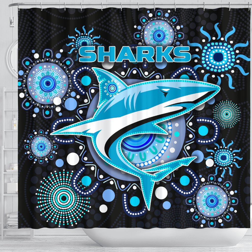 cronulla-shower-curtain-sharks-indigenous