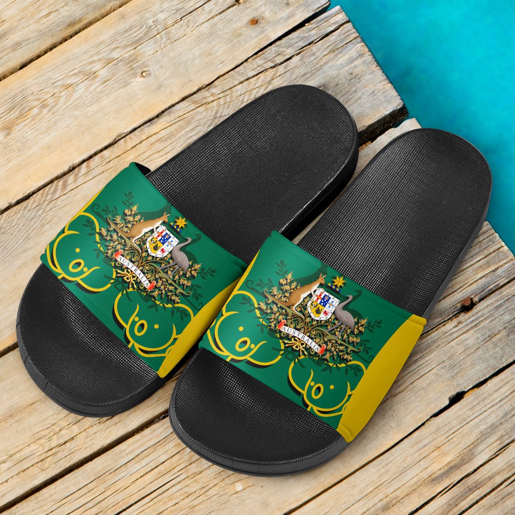 slide-sandals-australian-coat-of-arms-and-koala-black