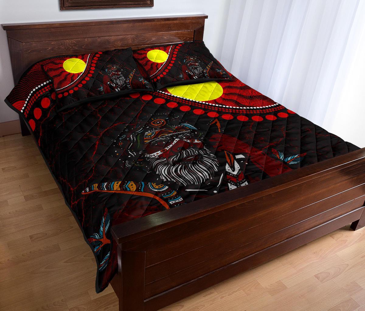 aboriginal-quilt-bed-set-indigenous-people-and-sun
