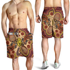 custom-aboriginal-mens-shorts-indigenous-lizard-dot-painting-art