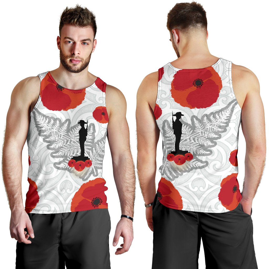 anzac-maori-men-tank-top-silver-fern-lest-for-get