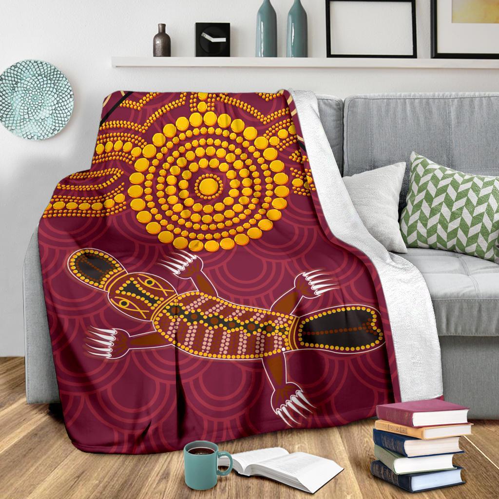 aboriginal-premium-blanket-aboriginal-platypus