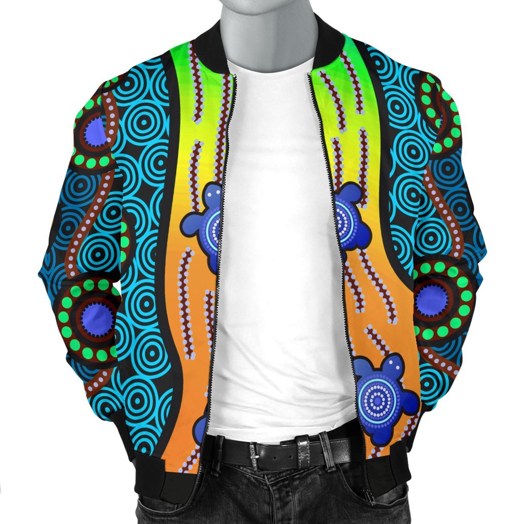 mens-bomber-jacket-aboriginal-turtle