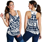 (Custom Personalised) Eels Rugby Women's Racerback Tank Line Art Special Version - Vibe Hoodie