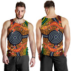 1st-australia-men-tank-top-aboriginal-two-lizards-dot-painting-circle