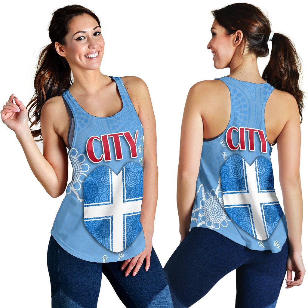 Melbourne Women Racerback Tank Indigenous City - Vibe Hoodie