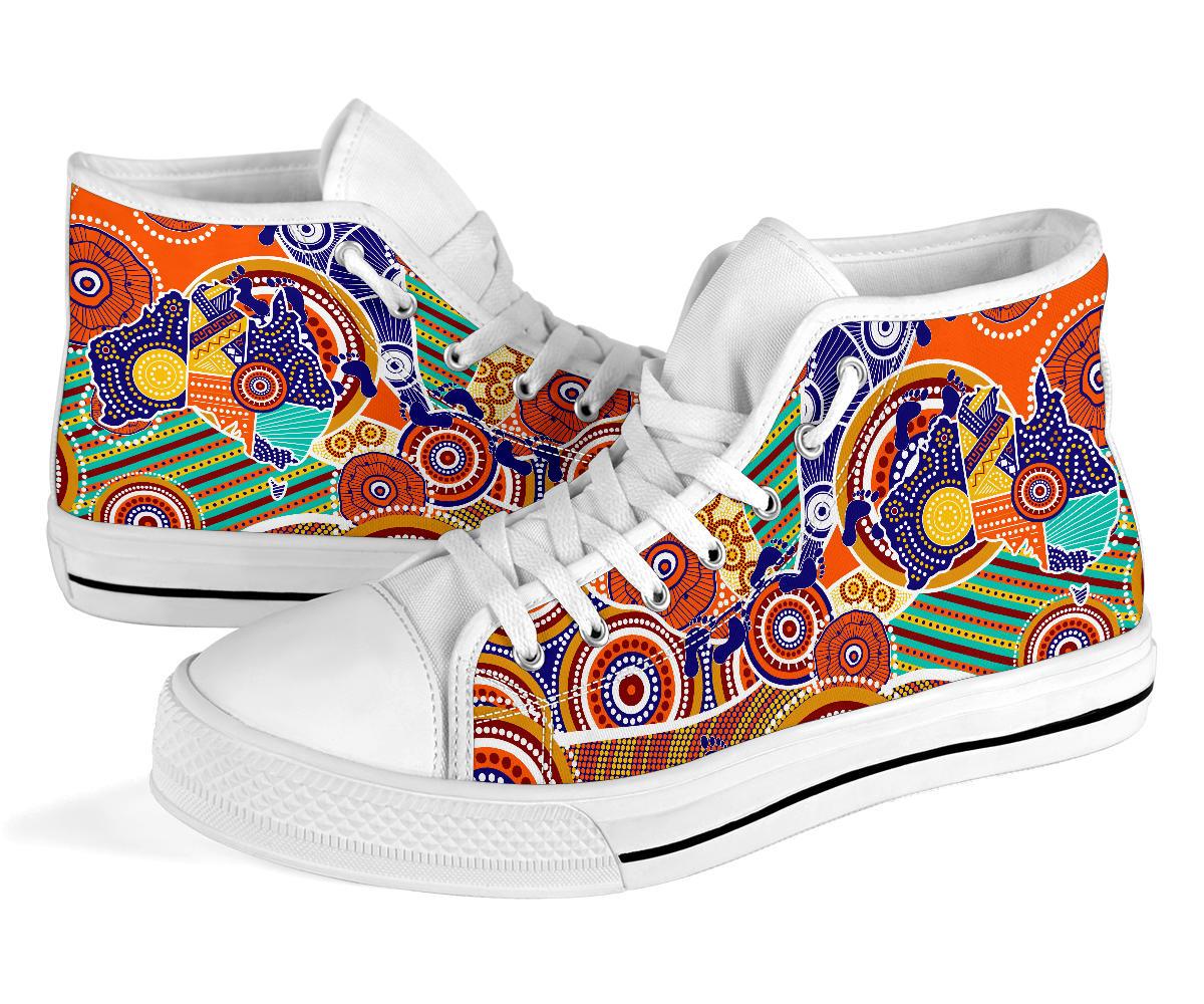 aboriginal-high-top-shoes-australian-map-dot-painting