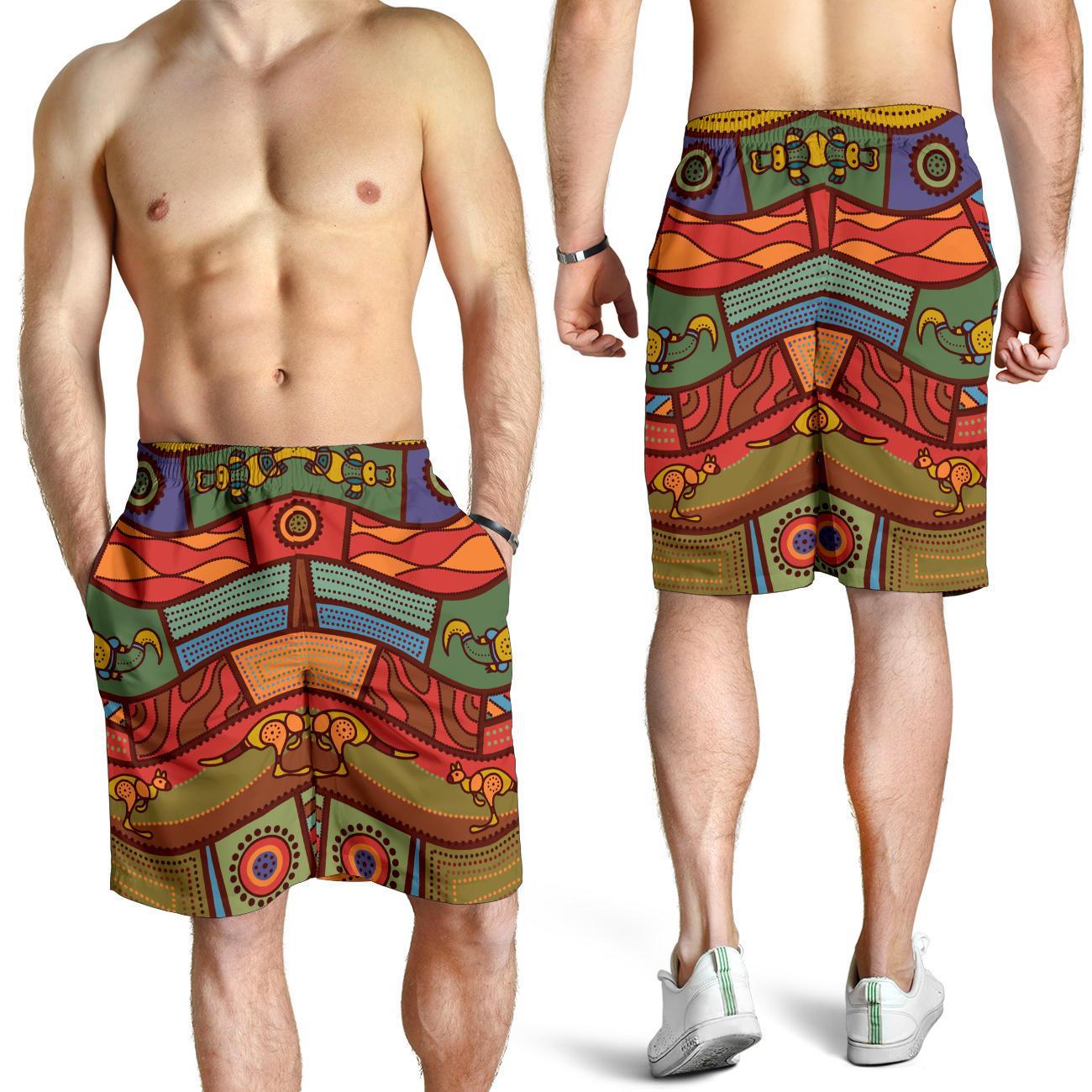 mens-shorts-aboriginal-art-with-animals